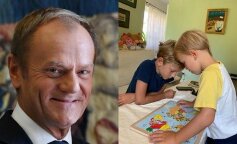 Donald Tusk w troskliwej roli dziadka