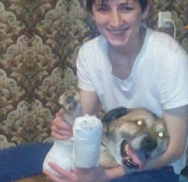 dziewczyna uratowała psa