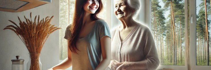 "Wydawało się że Babcia jest wieczna. Kiedy odeszła, przerwała się niewidzialna nić, która trzymała wszystkich. Brakuje mi jej rąk pachnących chlebem"