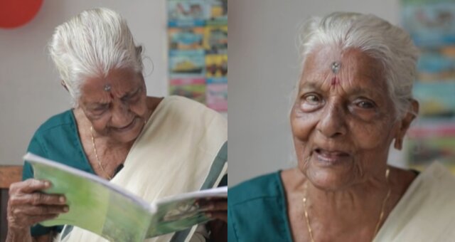 kobieta z Indii tylko w 104 lata nauczyła się czytać i pisać
