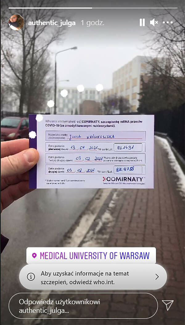 Instagram Julia Królikowska