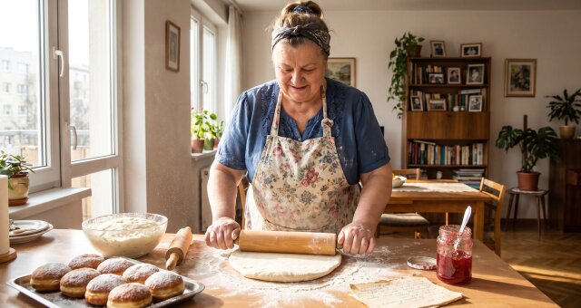 Wnuk poprosił pączki