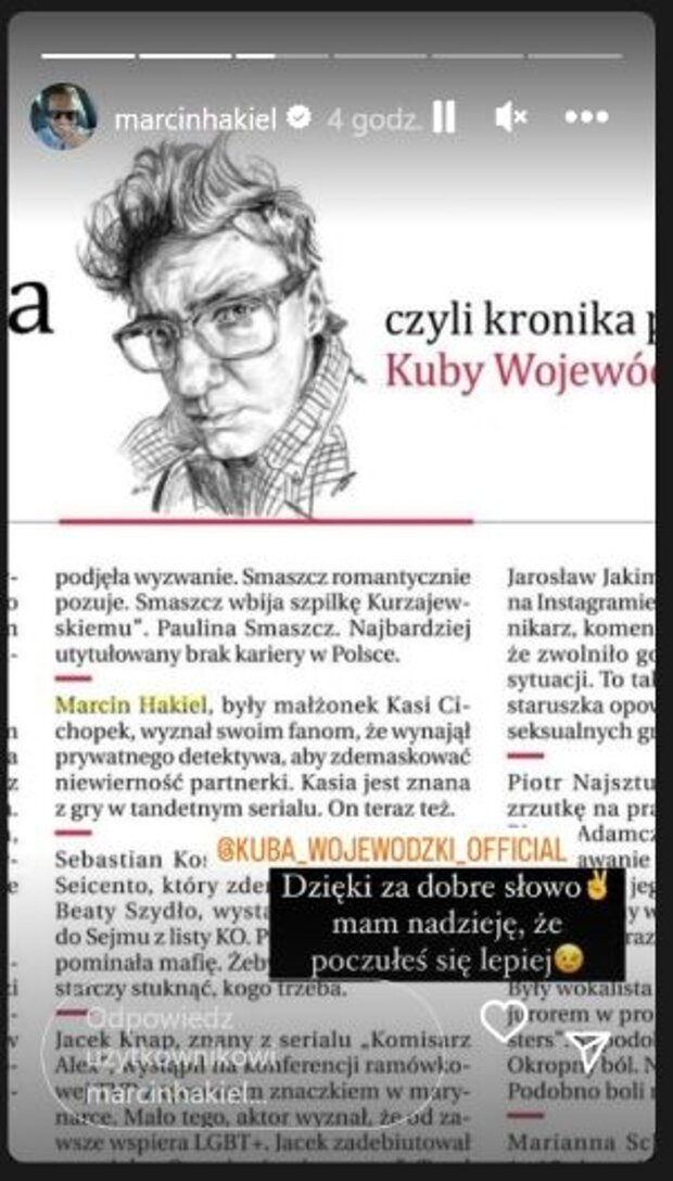 Marcin Hakiel, screen Instagram