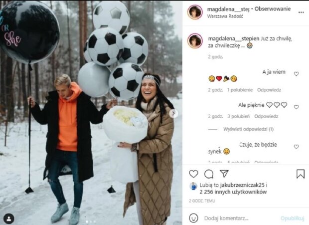 Jakub Rzeźniczak i Magdalena Stępień zdradziły płeć dziecka!