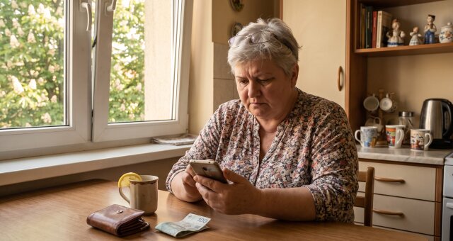 Wnuczka „uczy telefonu":