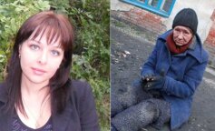 bezdomna kobieta, screen YT