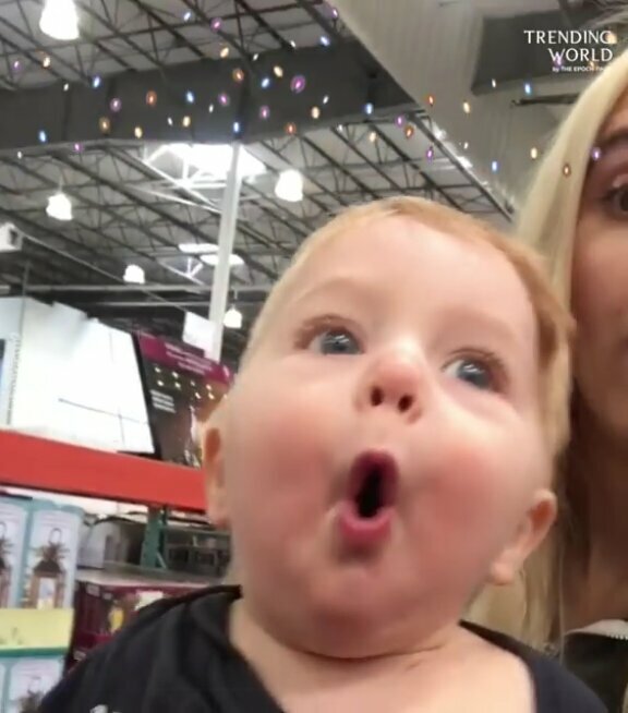 Dzieciak rozśmieszył siec gwałtowną reakcją na dekoracje świąteczne: filmik