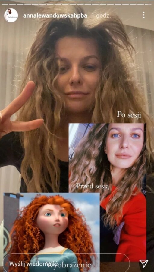instastory Anna Lewandowska