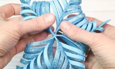 DIY: brokatowe zawieszki na choinkę