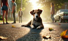 „Miałam wtedy 14 lat, szliśmy ulicą z rodzicami i zobaczyliśmy że na środku drogi leży pies. Sama wybrała to miejsce, nie potrzebowała już tego życia”