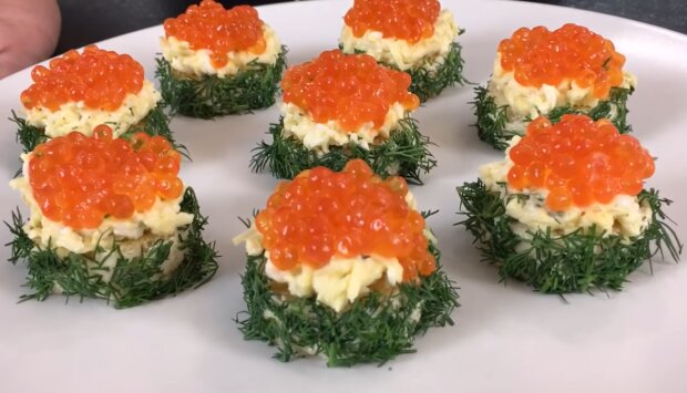 Przystawka z kawiorem