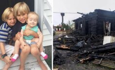 8-letni chłopiec został okrzyknięty bohaterem za uratowanie swojej młodszej siostry z ogromnego pożaru domu