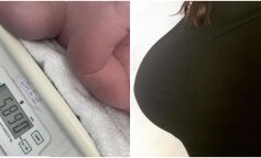 Kobieta spodziewająca się bliźniąt urodziła nienormalnie gigantyczne dziecko