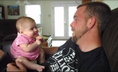 Dwumiesięczne dziecko powiedziało najsłodsze słowa na świecie. Wideo
