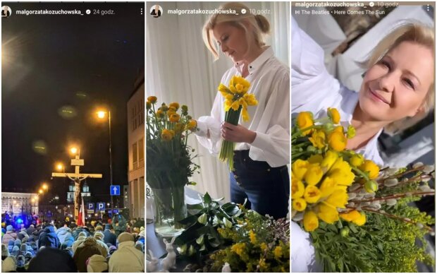 Małgorzata Kożuchowska i jej syn