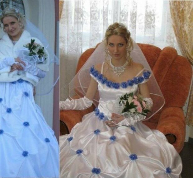 dziwaczne suknie ślubne