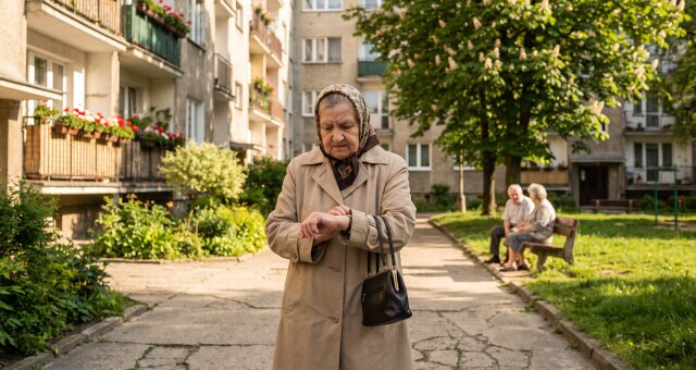 Córka zabiera spacer