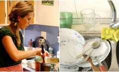 Tracąc cierpliwość, żona zdjęła fartuch, rzuciła nim w męża i wyszła, trzaskając drzwiami. "Nie jestem gospodynią domową"